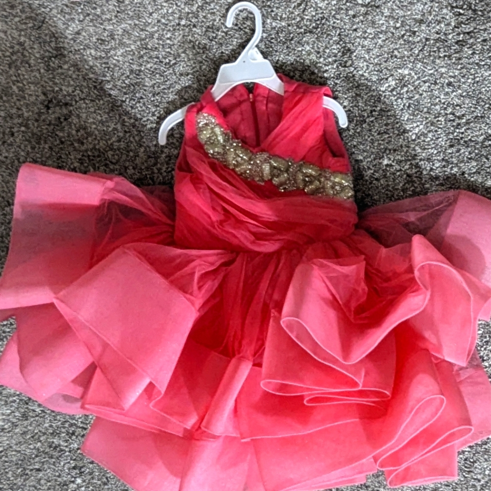 Little muffet pink partywear dress